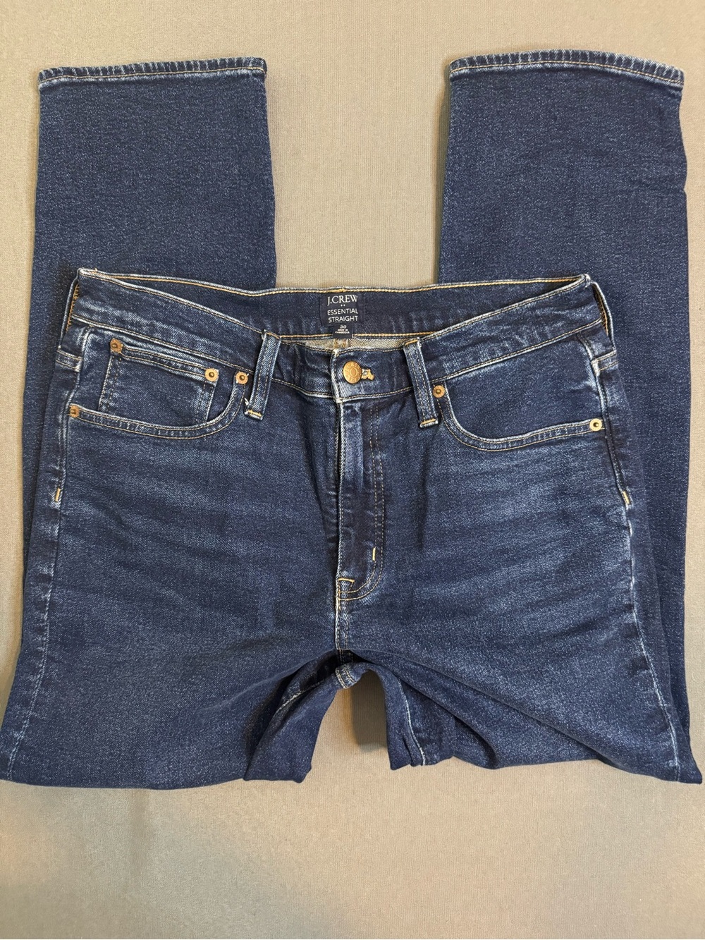 J.Crew Essential Women's Straight Leg Jeans Dark Wash Denim Size 30